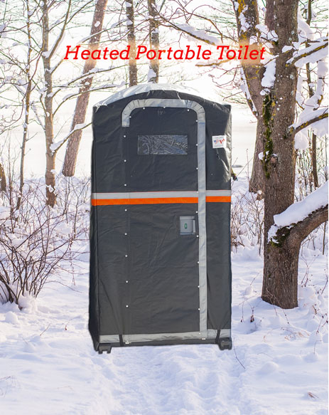 Heated Portable toilet - ready for winter conditions